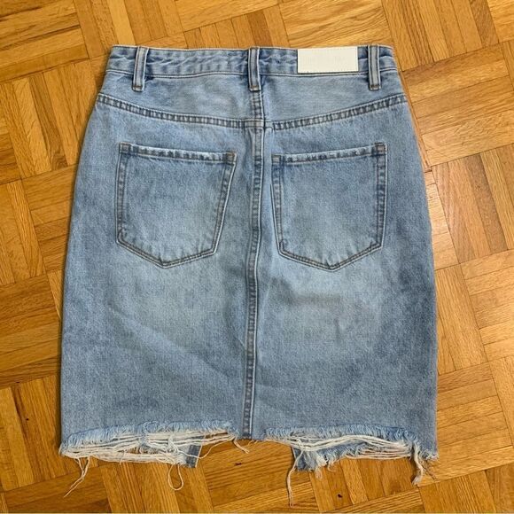 NeonĀ BlondeāStrutt Denim Mini Skirt Clearwater Sizeā25 - Picture 2 of 8